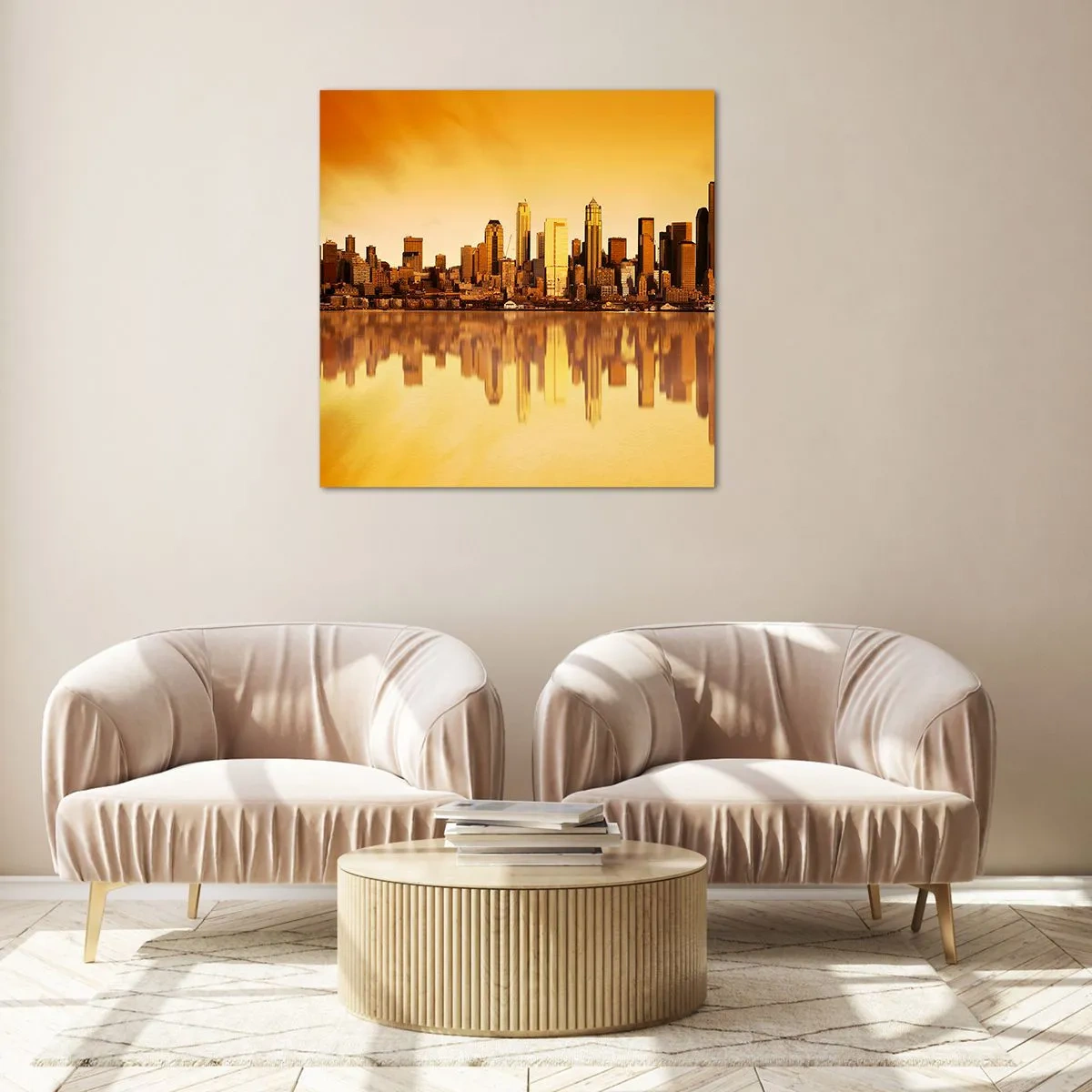 Obraz na skle - Ticho metropole - 60x60 cm