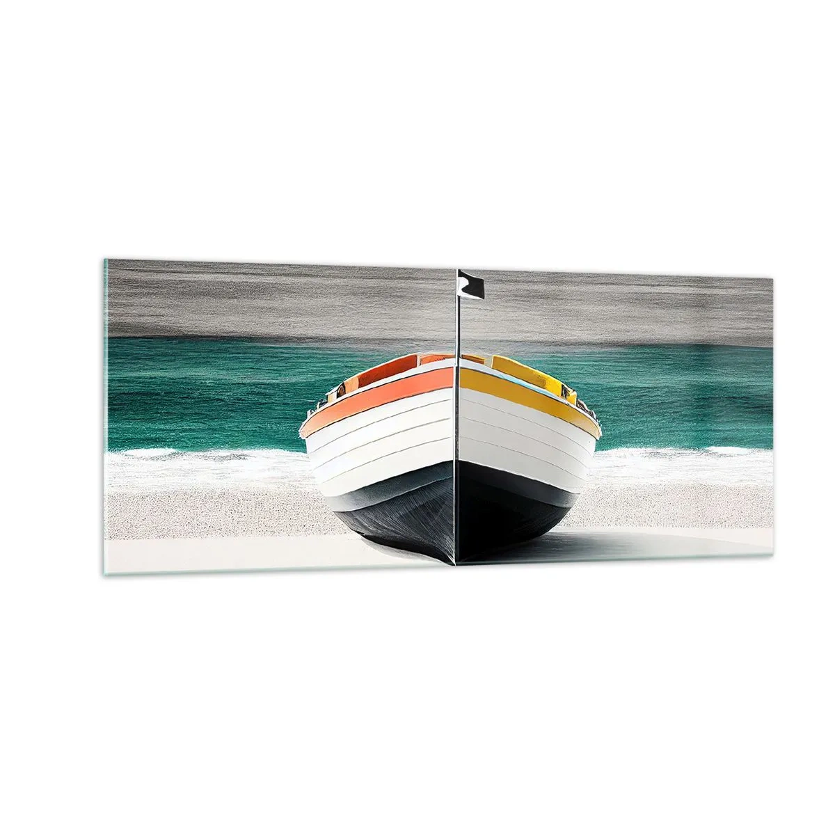 Obraz na skle - Na správném místě - 100x40 cm