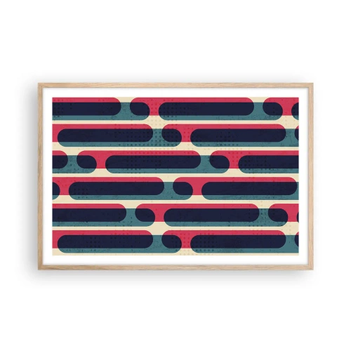 Plakát v rámu světlý dub - Dovnitř a dopředu - 91x61 cm