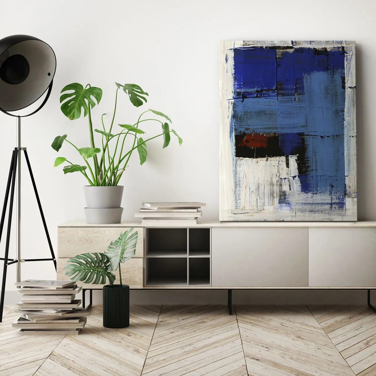 Obraz na plátně - Tajemství modré - 80x120 cm