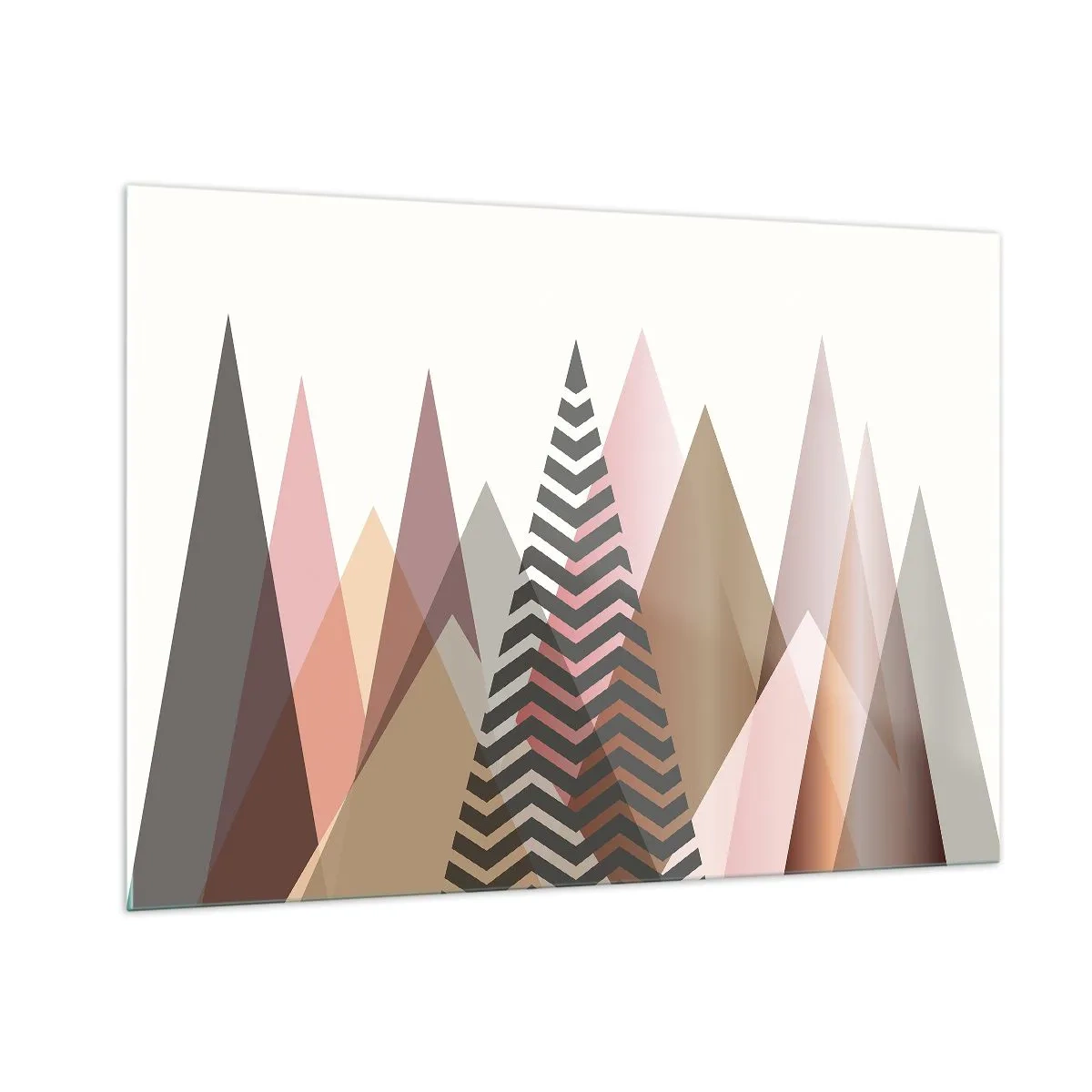 Obraz na skle - Pyramidální pohled - 100x70 cm