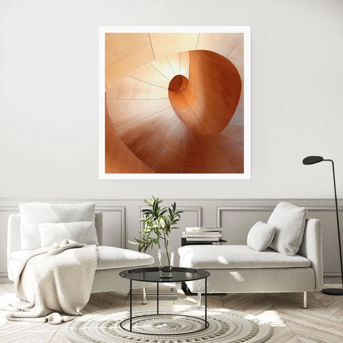 Plakát - Architektonická serpentina - 50x50 cm