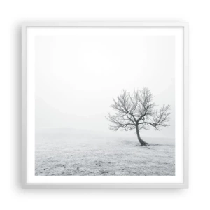 Plakát v bílém rámu - Proti nicotě - 60x60 cm