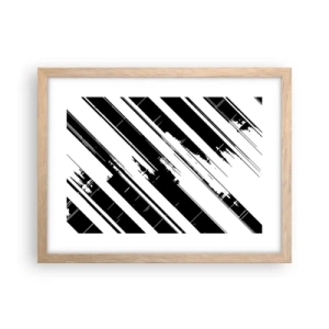 Plakát v rámu světlý dub - Intenzivní a dynamická kompozice - 40x30 cm