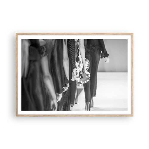 Plakát v rámu světlý dub - Stylový průvod - 100x70 cm