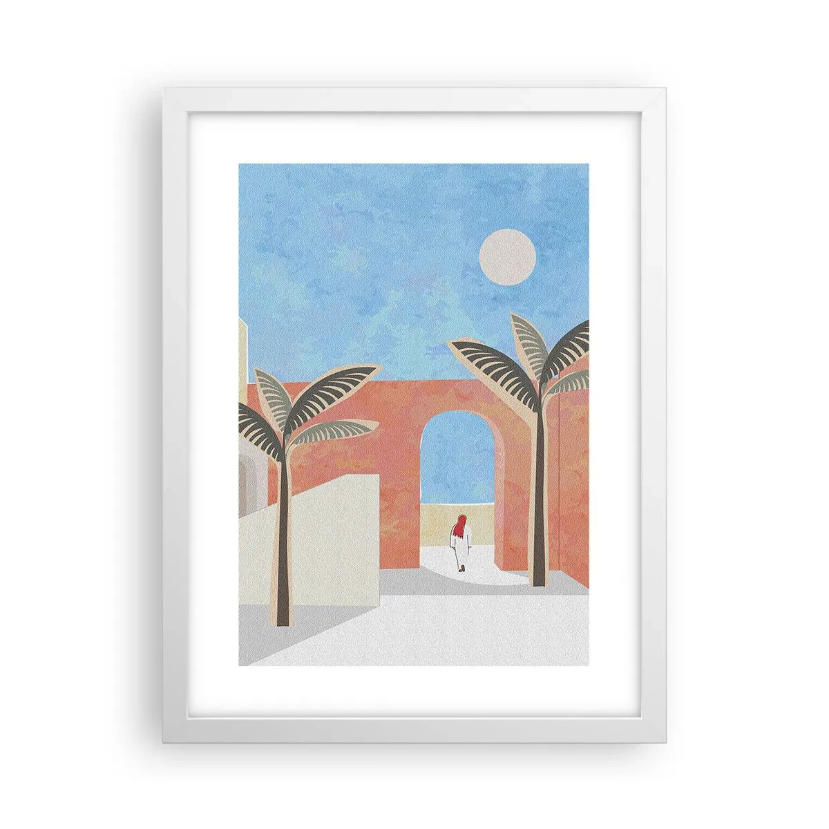 Plakát v bílém rámu - Arabský den - 30x40 cm