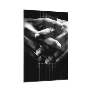 Obraz na skle - Umělcova modlitba - 80x120 cm