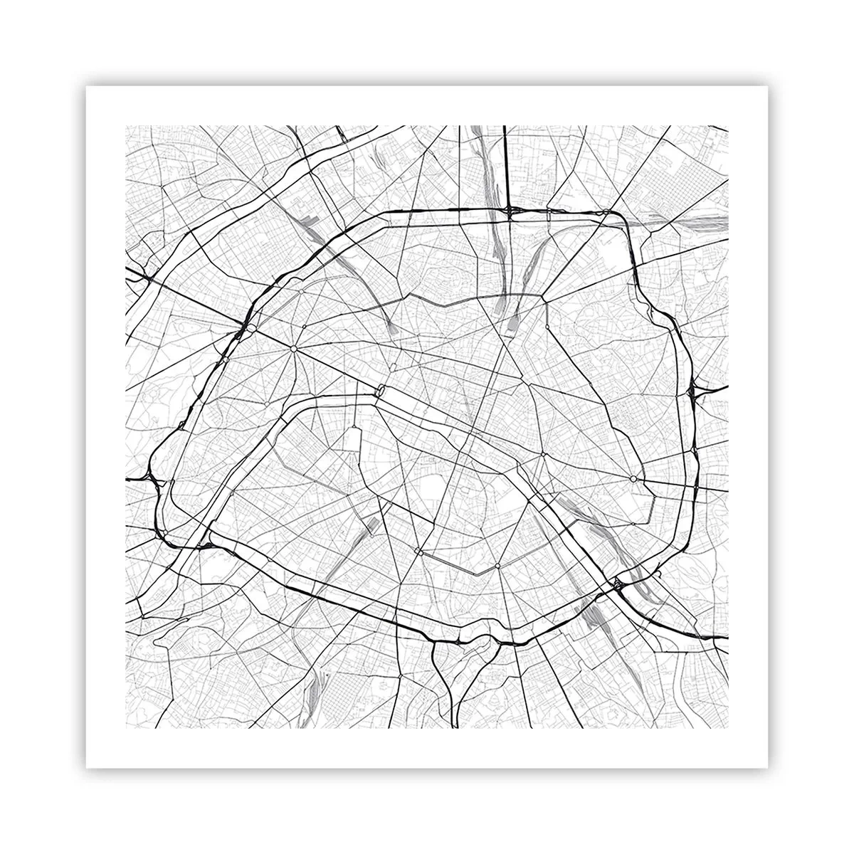 Plakát - Květ Paříže - 60x60 cm