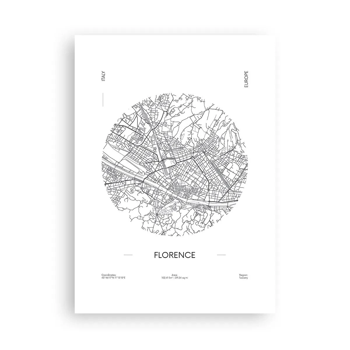 Plakát - Anatomie Florencie - 50x70 cm