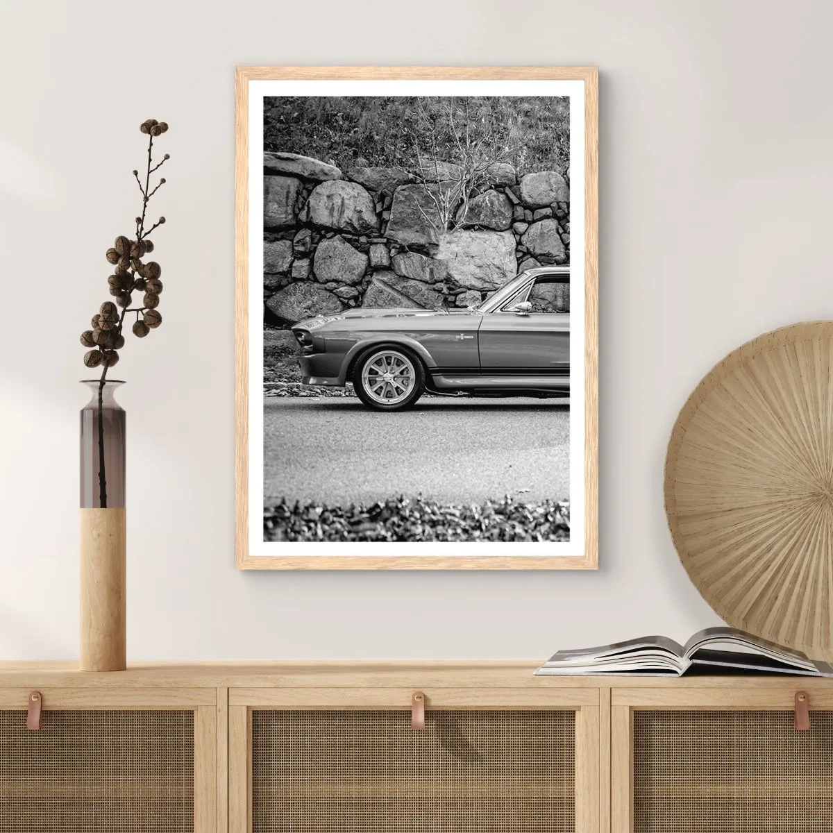 Plakát v rámu světlý dub - Legenda 60. let - 70x100 cm