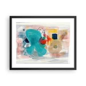 Plakát v černém rámu - Barevná hra - 50x40 cm