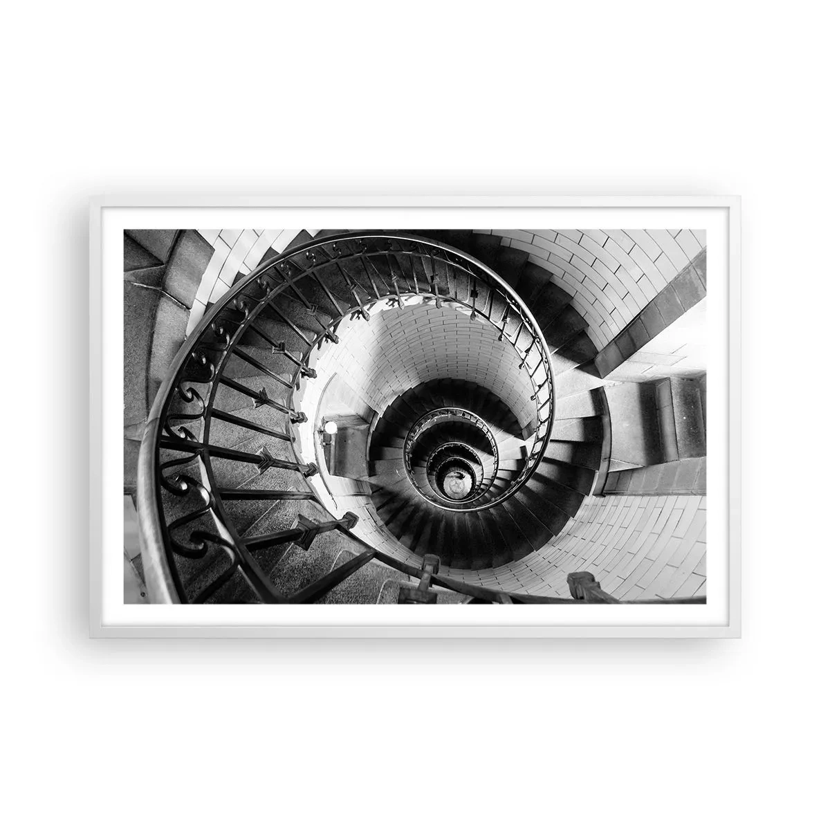 Plakát v bílém rámu - Jen výš a výš - 91x61 cm