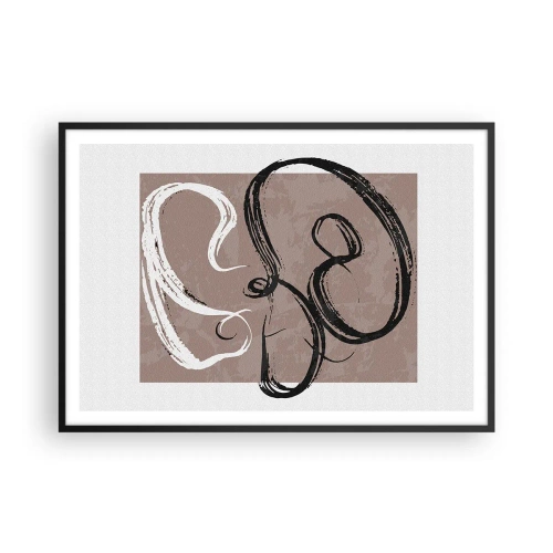 Plakát v černém rámu - Kompozice – hledání úplnosti - 100x70 cm