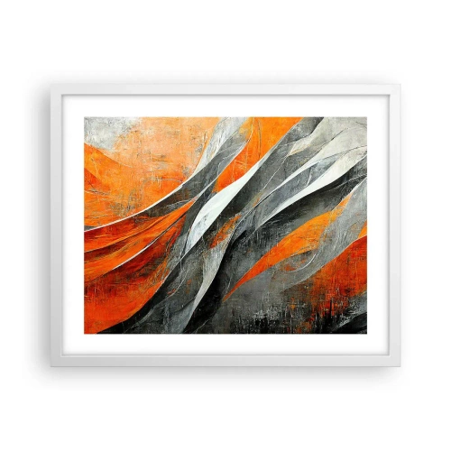 Plakát v bílém rámu - Žár a chlad - 50x40 cm