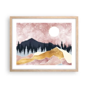 Plakát v rámu světlý dub - Noční hlídka - 50x40 cm