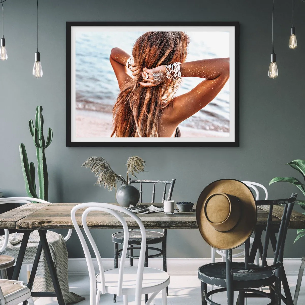 Plakát v černém rámu - Sestra vody a slunce - 100x70 cm