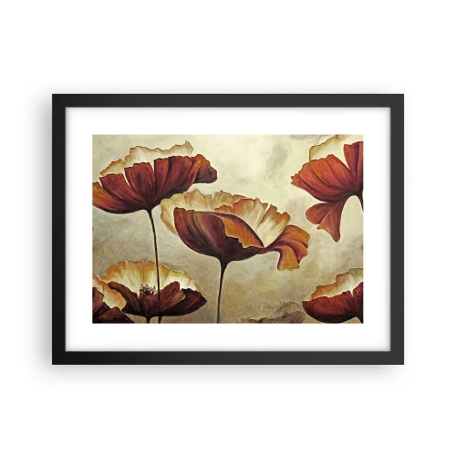 Plakát v černém rámu - Lán louky - 40x30 cm