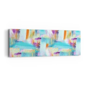 Obraz na plátně - Pohodové střídavé cákance - 90x30 cm