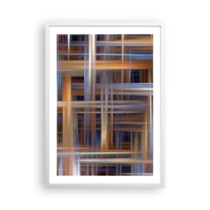 Plakát v bílém rámu - Utkané ze světla - 50x70 cm