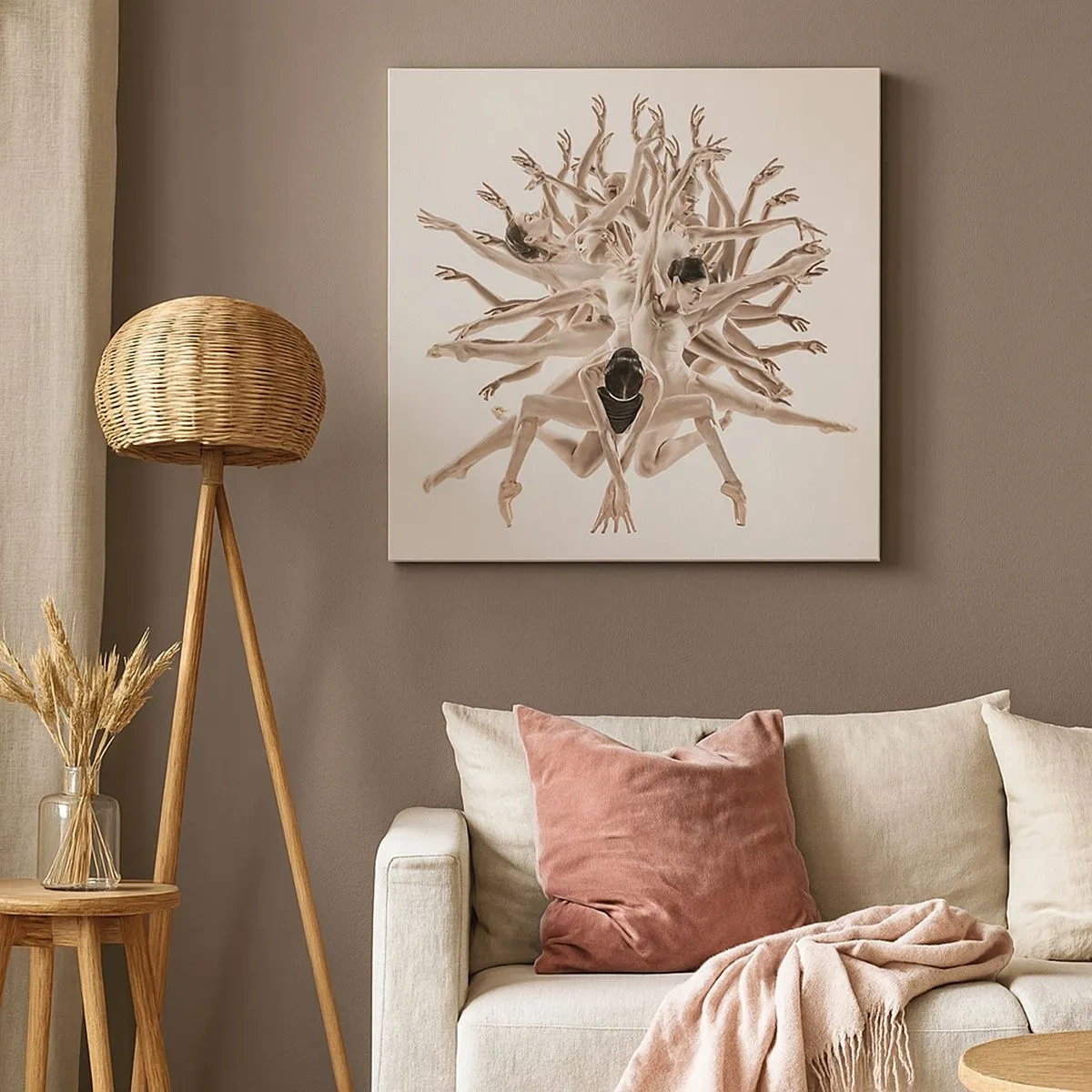 Obraz na plátně - Rozkvět v tanci - 30x30 cm