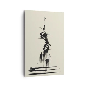 Obraz na plátně - Spěšná abstrakce - 80x120 cm