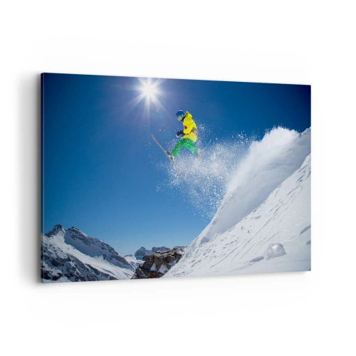 Obraz na plátně - Tančící s horami - 120x80 cm