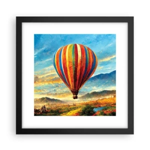 Plakát v černém rámu - V tichu je toho vidět víc - 30x30 cm