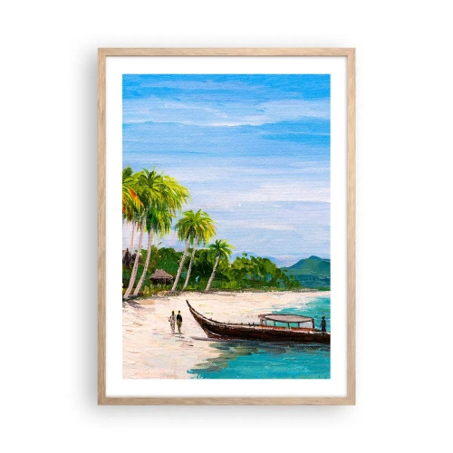 Plakát v rámu světlý dub - Exotický sen - 50x70 cm