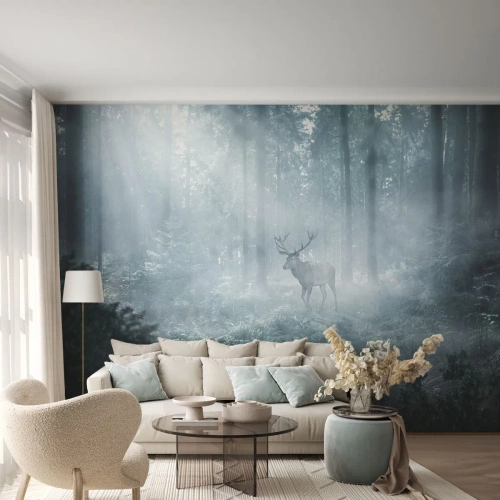 Fototapeta Samolepicí Deluxe Sticker - Ranní obchůzka sídliště - Krajina, Les, Jelen - 300x210 cm