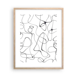 Plakát v rámu světlý dub - Cesty života, zákruty osudu - 40x50 cm