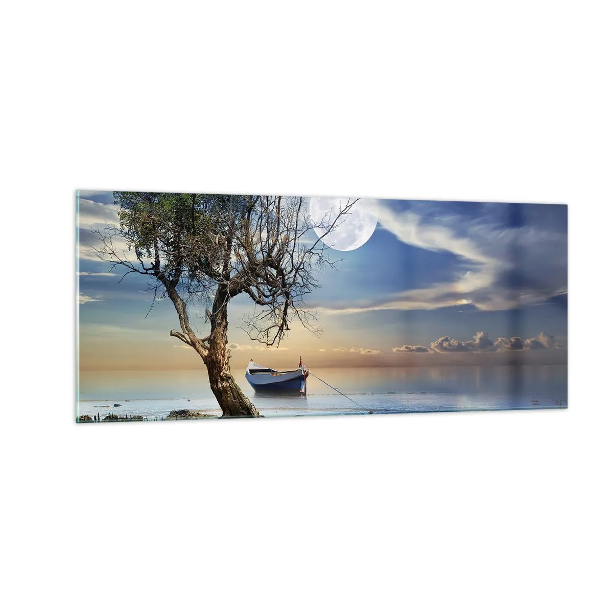 Obraz na skle - Je to konec nebo začátek? - 100x40 cm