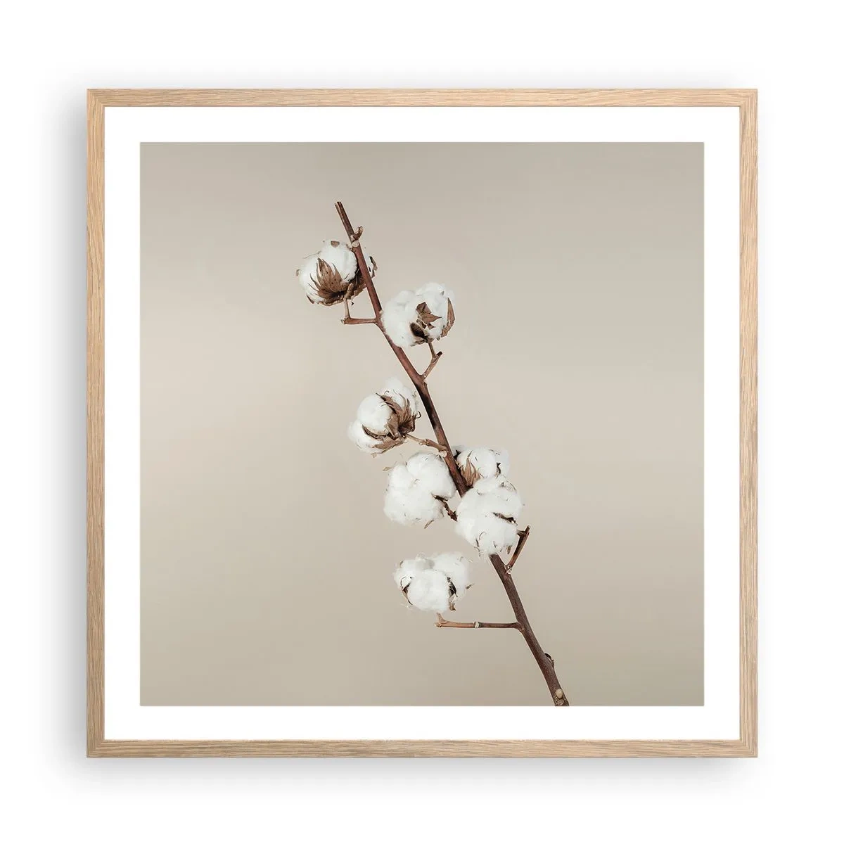 Plakát v rámu světlý dub - U zdroje měkkosti - 60x60 cm