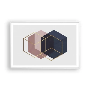 Plakát v bílém rámu - Síla jednoduchosti - 91x61 cm