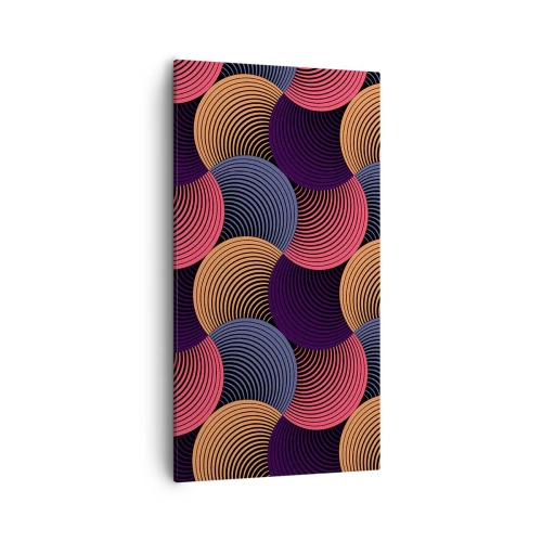 Obraz na plátně - V kruhovém rytmu - 55x100 cm