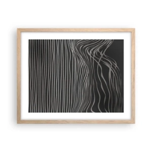 Plakát v rámu světlý dub - Rytmus a přízvuk - 50x40 cm