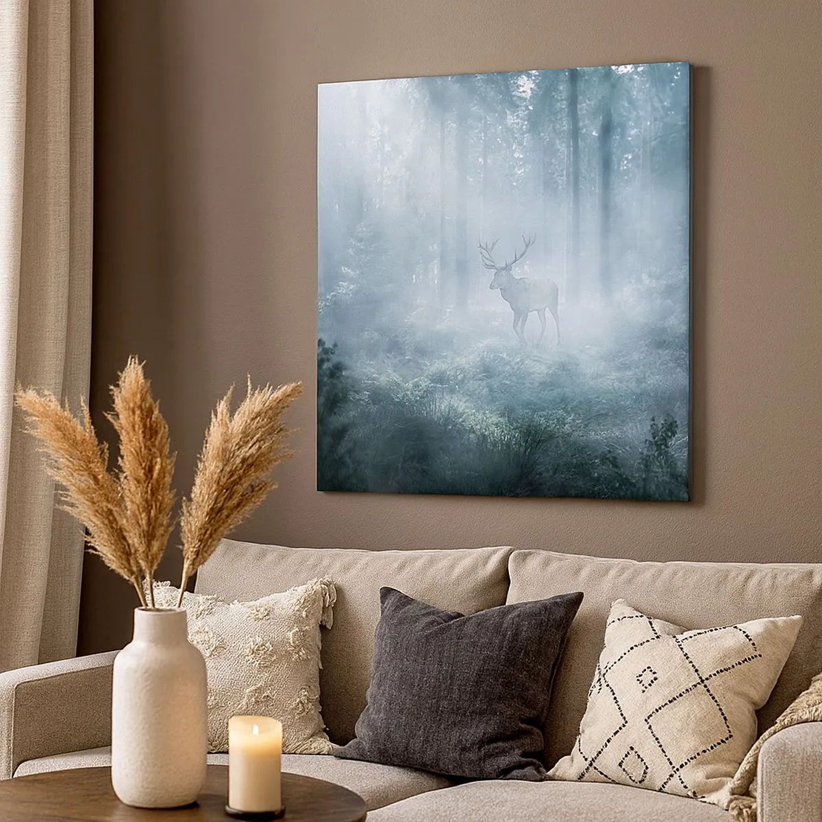 Obraz na plátně - Ranní obchůzka sídliště - 30x30 cm