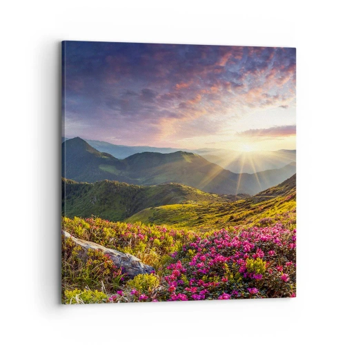 Obraz na plátně - Svěžest horského rána - 70x70 cm