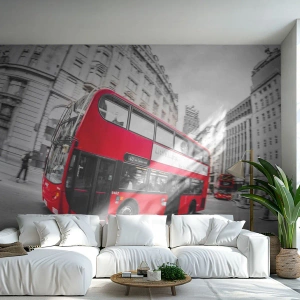 Fototapeta na míru Premium Sand - Londýn tradičně - by bus - Město, Londýn, Červený autobus