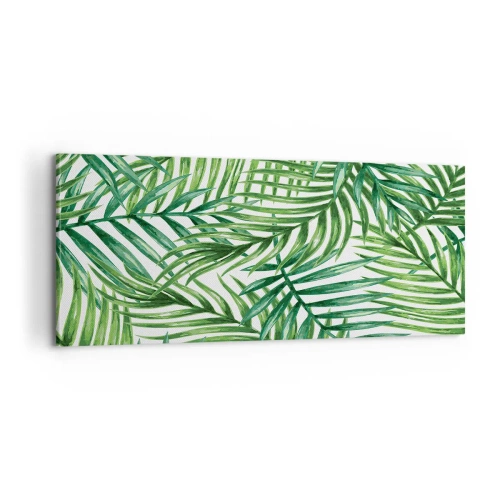 Obraz na plátně - Pod zeleným baldachýnem - 100x40 cm