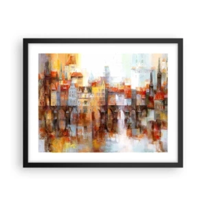 Plakát v černém rámu - Pod mostem je taky krásně - 50x40 cm