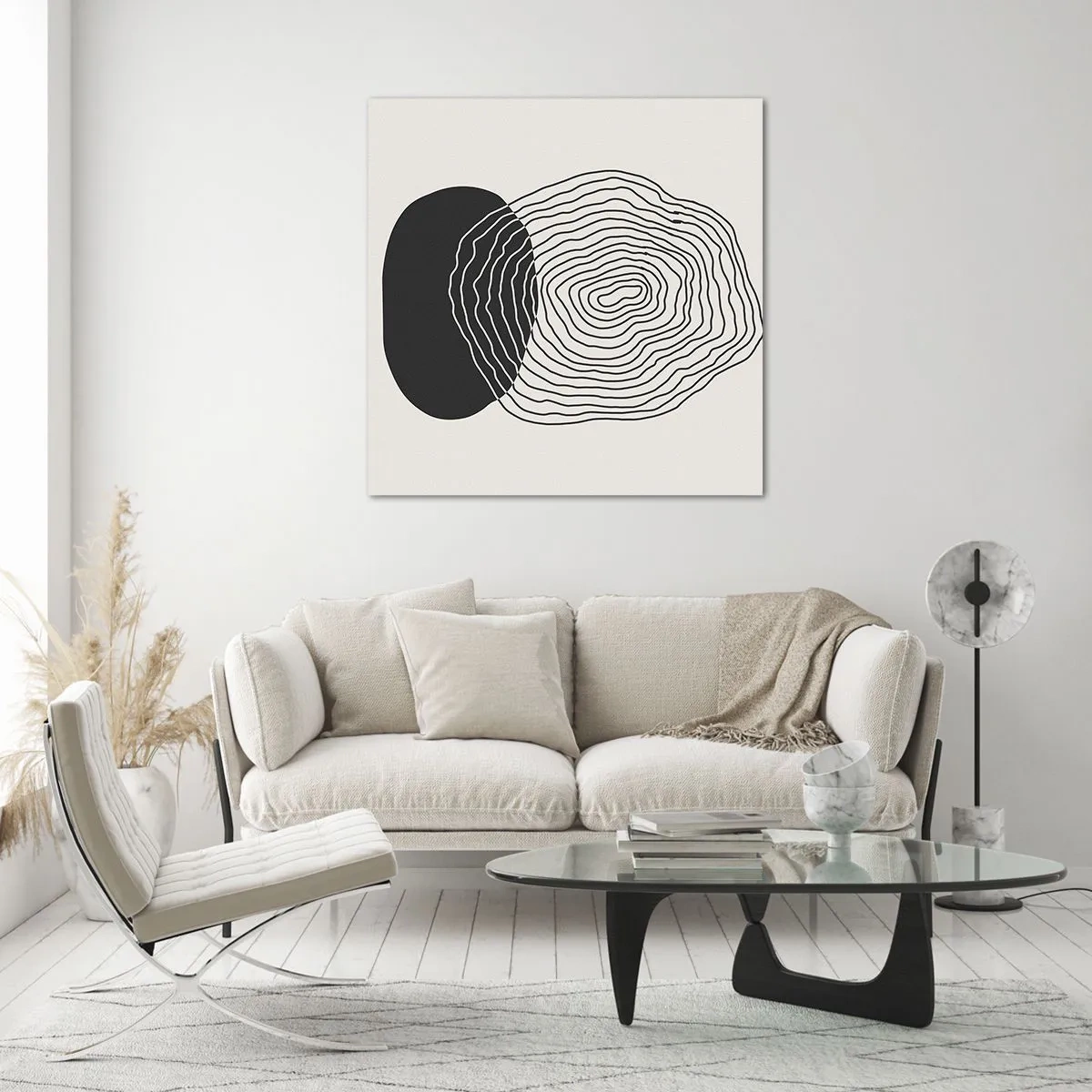 Obraz na skle - Trvání a kmitání - 60x60 cm