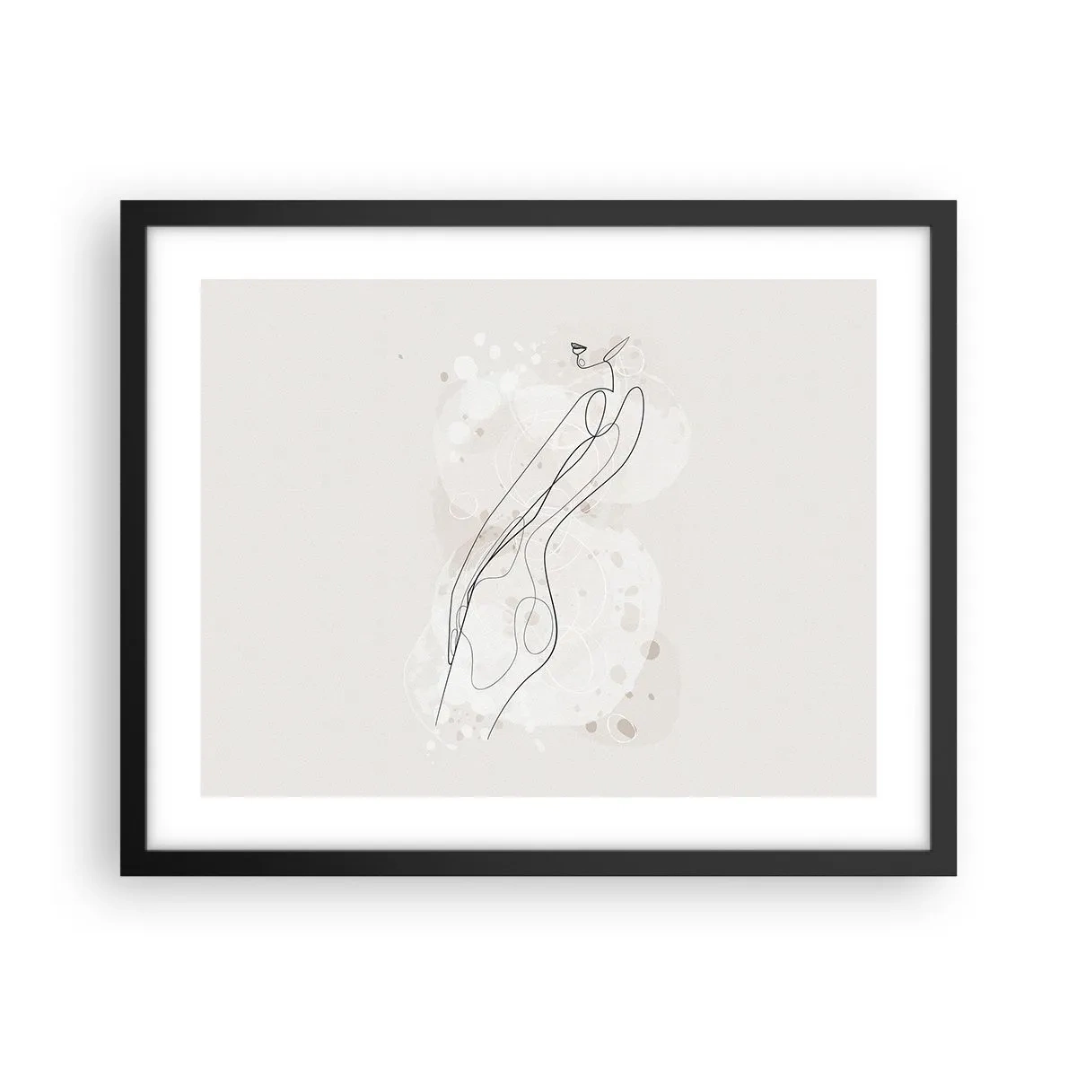 Plakát v černém rámu - Zabloudit pohledem - 50x40 cm