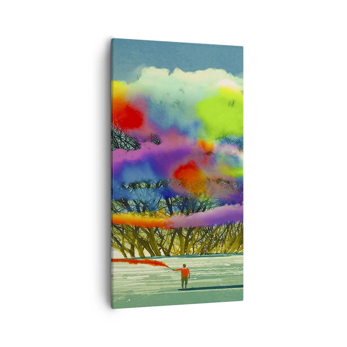 Obraz na plátně - Oživit tento svět - 55x100 cm