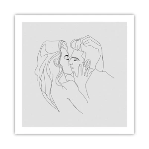 Plakát - Jedním tahem - 60x60 cm