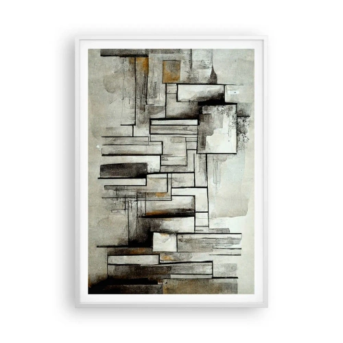 Plakát v bílém rámu - Síla jednoduchosti - 70x100 cm