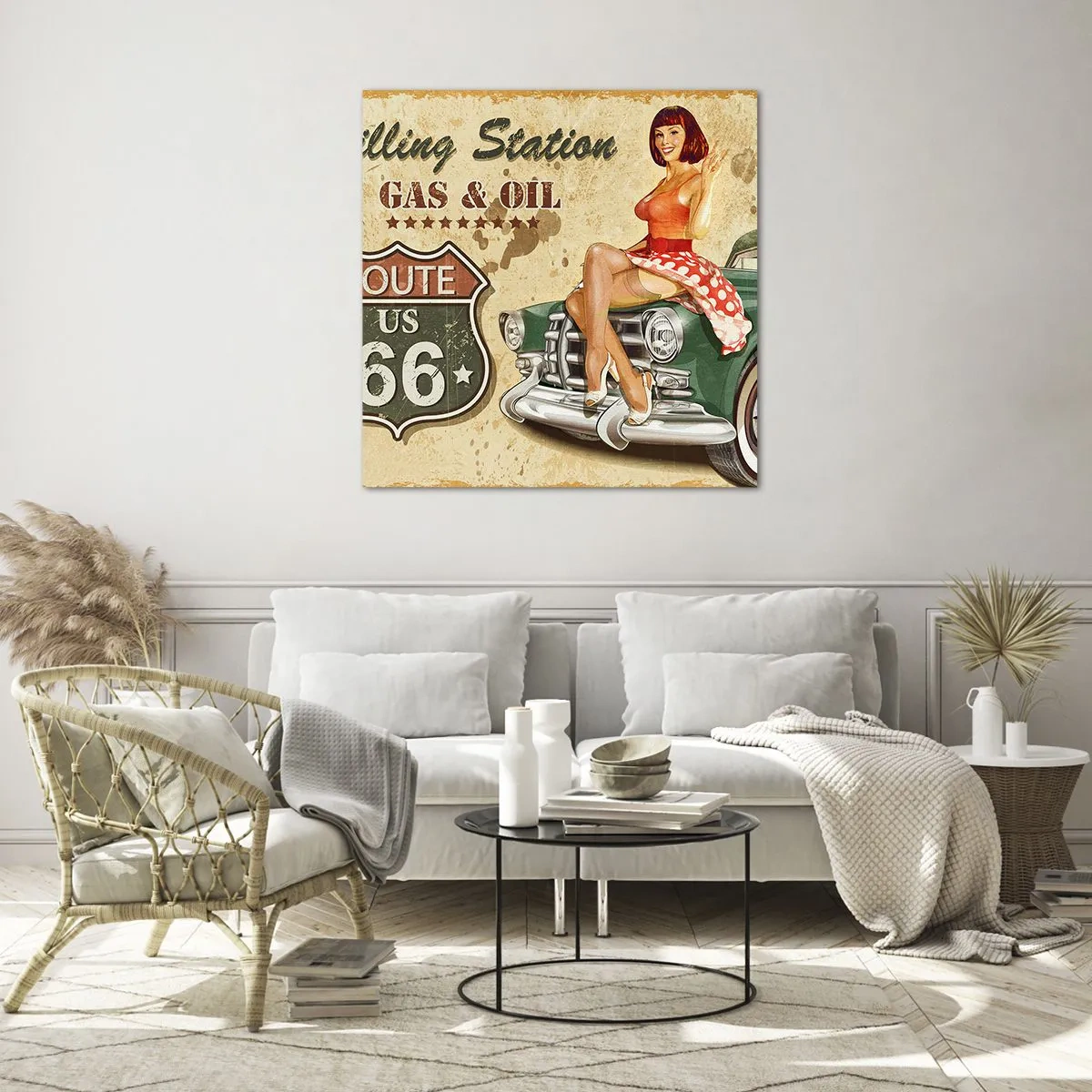 Obraz na skle - Skvělá 40. léta - 70x70 cm