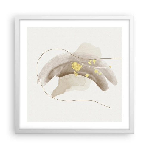 Plakát v bílém rámu - Vesmírná bytost - 50x50 cm