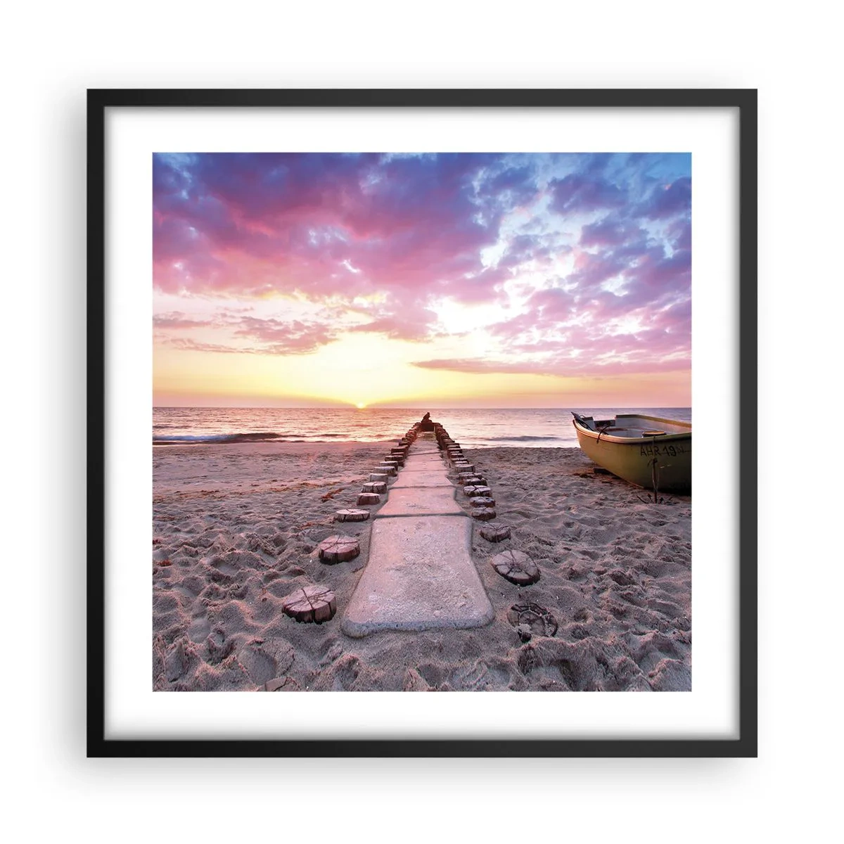 Plakát v černém rámu - Okamžik hlubokého prožitku - 50x50 cm