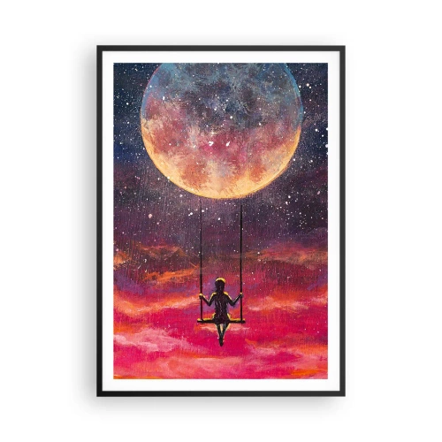 Plakát v černém rámu - Stavět si vzdušné zámky - 70x100 cm