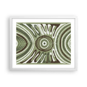 Plakát v bílém rámu - Exploze emocí - 50x40 cm